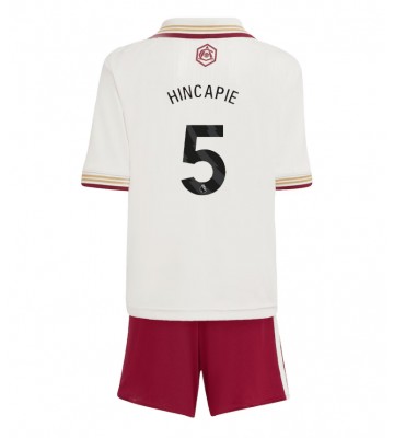 Arsenal Piero Hincapie #5 Tredjetrøje Børn 2025-26 Kortærmet (+ Korte bukser)
